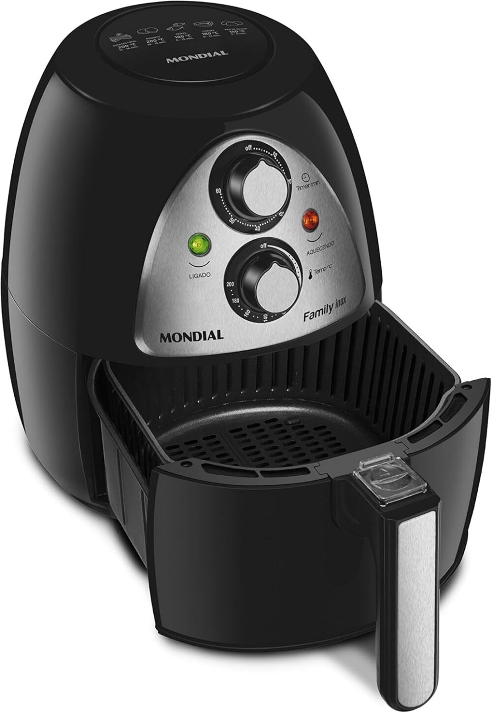 Fritadeira Sem Óleo Mondial, Family Inox-I - 4L, 110V, Preto... | É bom mesmo? Descubra antes de comprar - Image 4