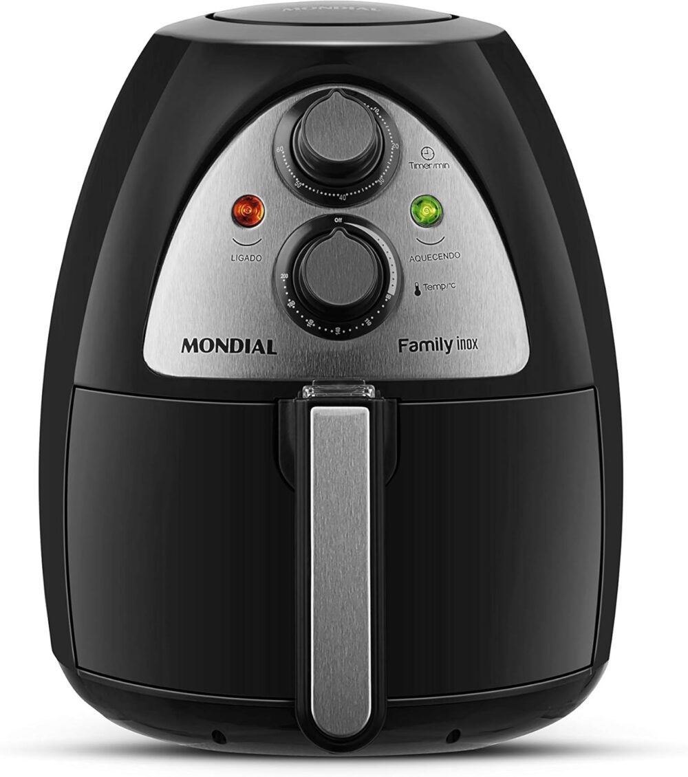 Fritadeira Sem Óleo Mondial, Family Inox-I - 4L, 110V, Preto... | É bom mesmo? Descubra antes de comprar - Image 9