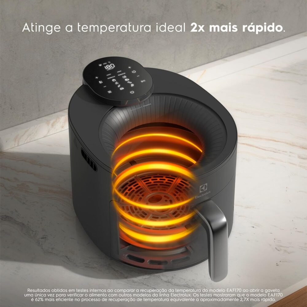 Fritadeira Elétrica sem oleo com visor 360 Air fryer 5.1L di... | É bom mesmo? Descubra antes de comprar - Image 12