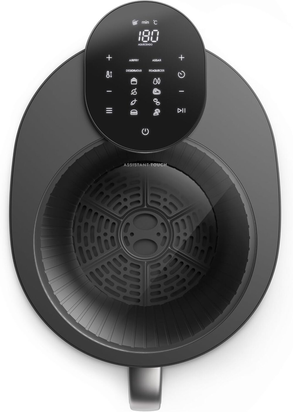 Fritadeira Elétrica sem oleo com visor 360 Air fryer 5.1L di... | É bom mesmo? Descubra antes de comprar - Image 4