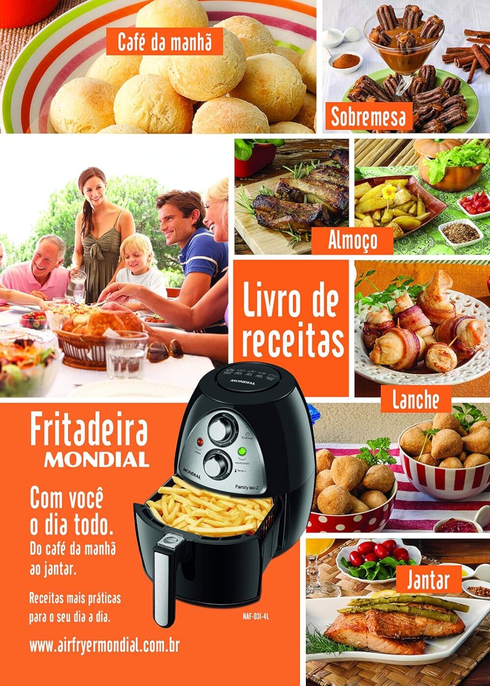 Fritadeira Sem Óleo Mondial, Family Inox-I - 4L, 110V, Preto... | É bom mesmo? Descubra antes de comprar - Image 10
