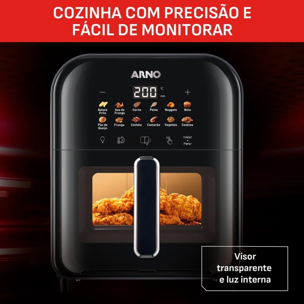 Fritadeira Sem Óleo Air Fryer Arno Easy Fry Turbo 6L AFI6, 1... | É bom mesmo? Descubra antes de comprar - Image 9
