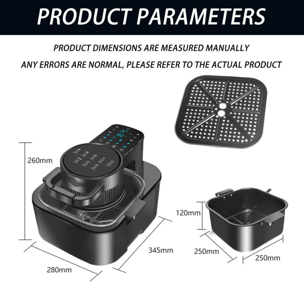 Fritadeira Sem Óleo Air Fryer,fritadeira de ar visível 5 em ... | É bom mesmo? Descubra antes de comprar - Image 6