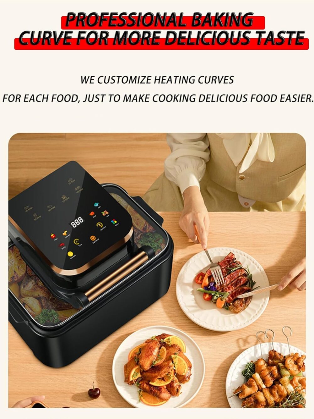 Fritadeira De Ar,janela visível,ampla faixa de temperatura d... | É bom mesmo? Descubra antes de comprar - Image 2