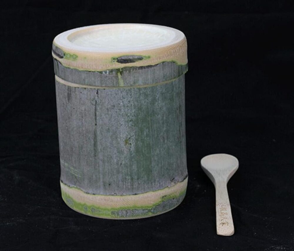 YJIUYUANQ Vaporizador de tigela de arroz de tubo de bambu na... - Image 5