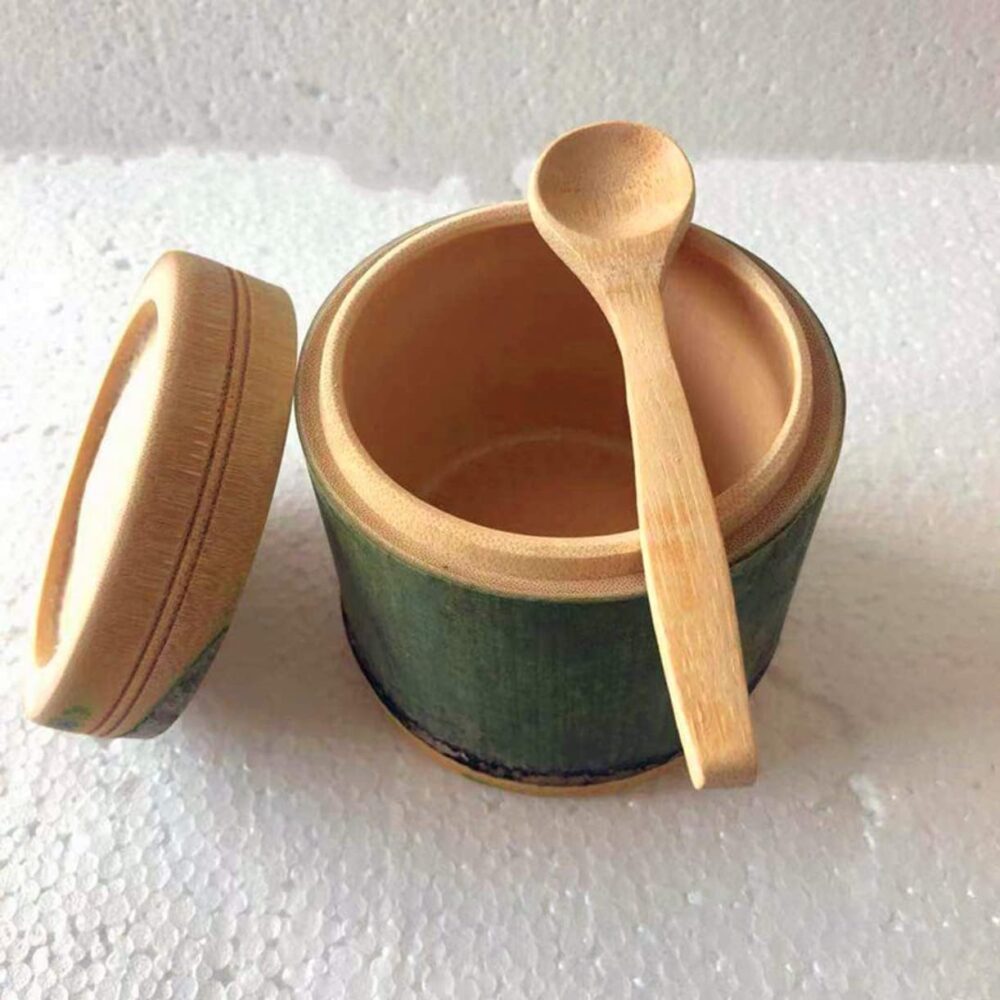 YJIUYUANQ Vaporizador de tigela de arroz de tubo de bambu na... - Image 7