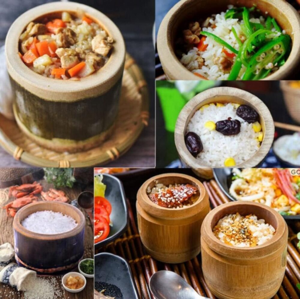 YJIUYUANQ Vaporizador de tigela de arroz de tubo de bambu na... - Image 8