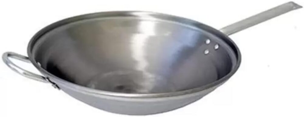 Tacho Chinês Wok Jamar 38 cm- Polido