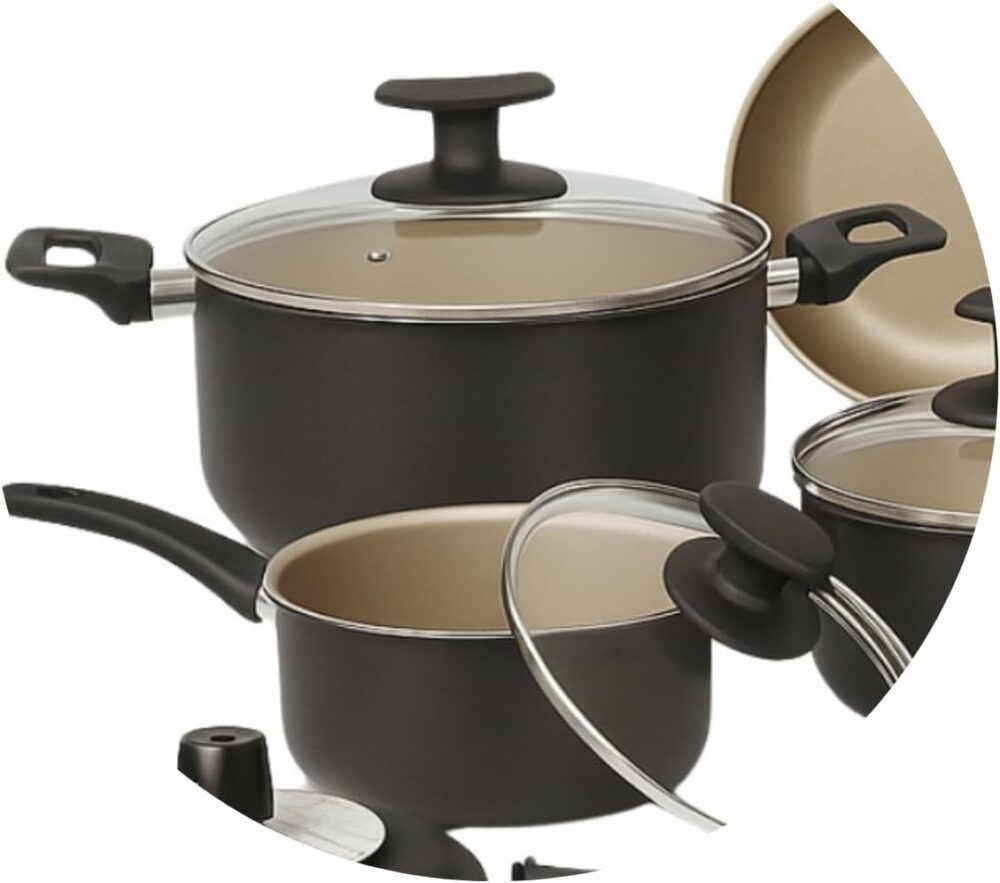 Conjunto Jogo de Panelas 9 Peças com Panela de Pressão e Ute... - Image 6