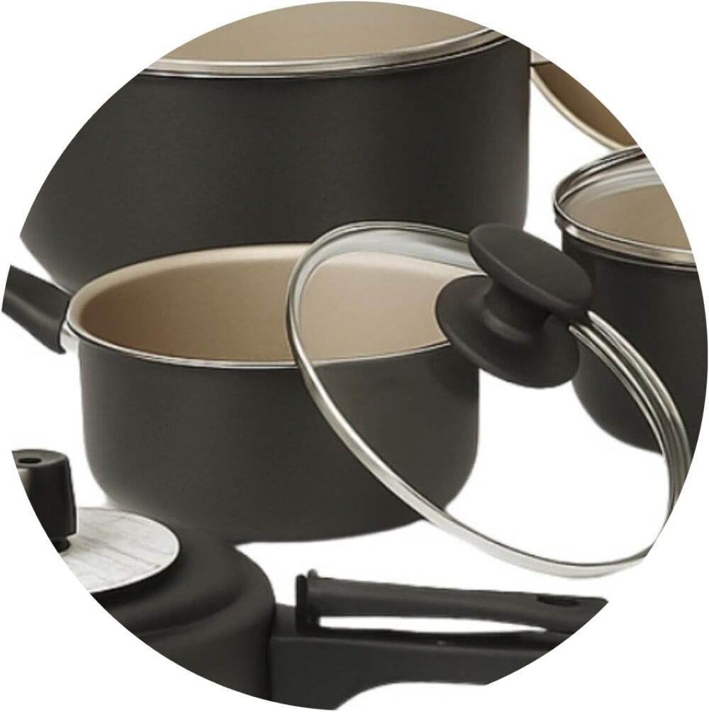 Conjunto Jogo de Panelas 9 Peças com Panela de Pressão e Ute... - Image 8