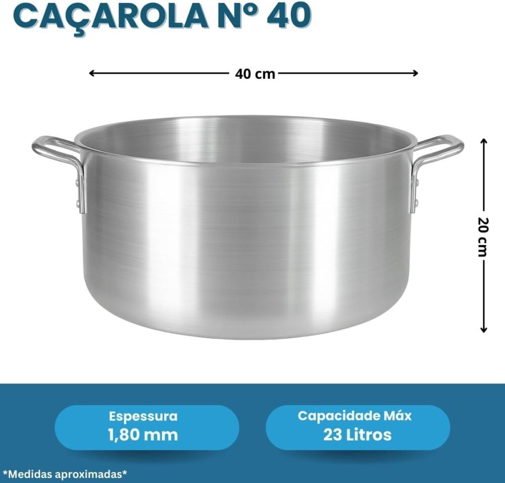 Caçarola Panela Grande Restaurante Cozinha Industrial Profis... - Image 3