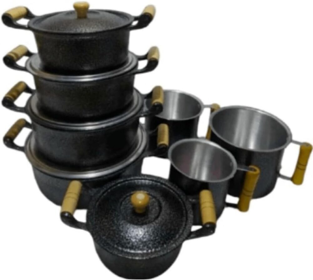 Jogo de 5 panelas de aluminio batido fundido N14 a N22 Canec... - Image 3