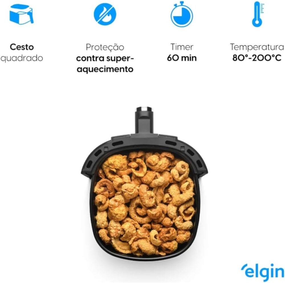 Start Fry, Fritadeira Elétrica Air Fryer, Preta, 3,5l, Contr... | É bom mesmo? Descubra antes de comprar - Image 7