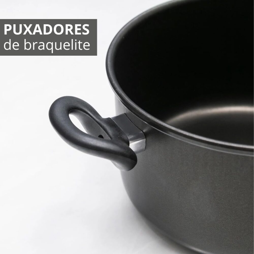 Panela 3 em 1 Antiaderente 3,9L Com Tampa de Vidro + 02 Desc... - Image 8