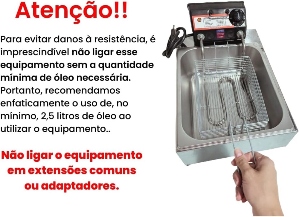 Fritadeira Elétrica Industrial Cuba 5L Econômica (110volts) | É bom mesmo? Descubra antes de comprar - Image 7
