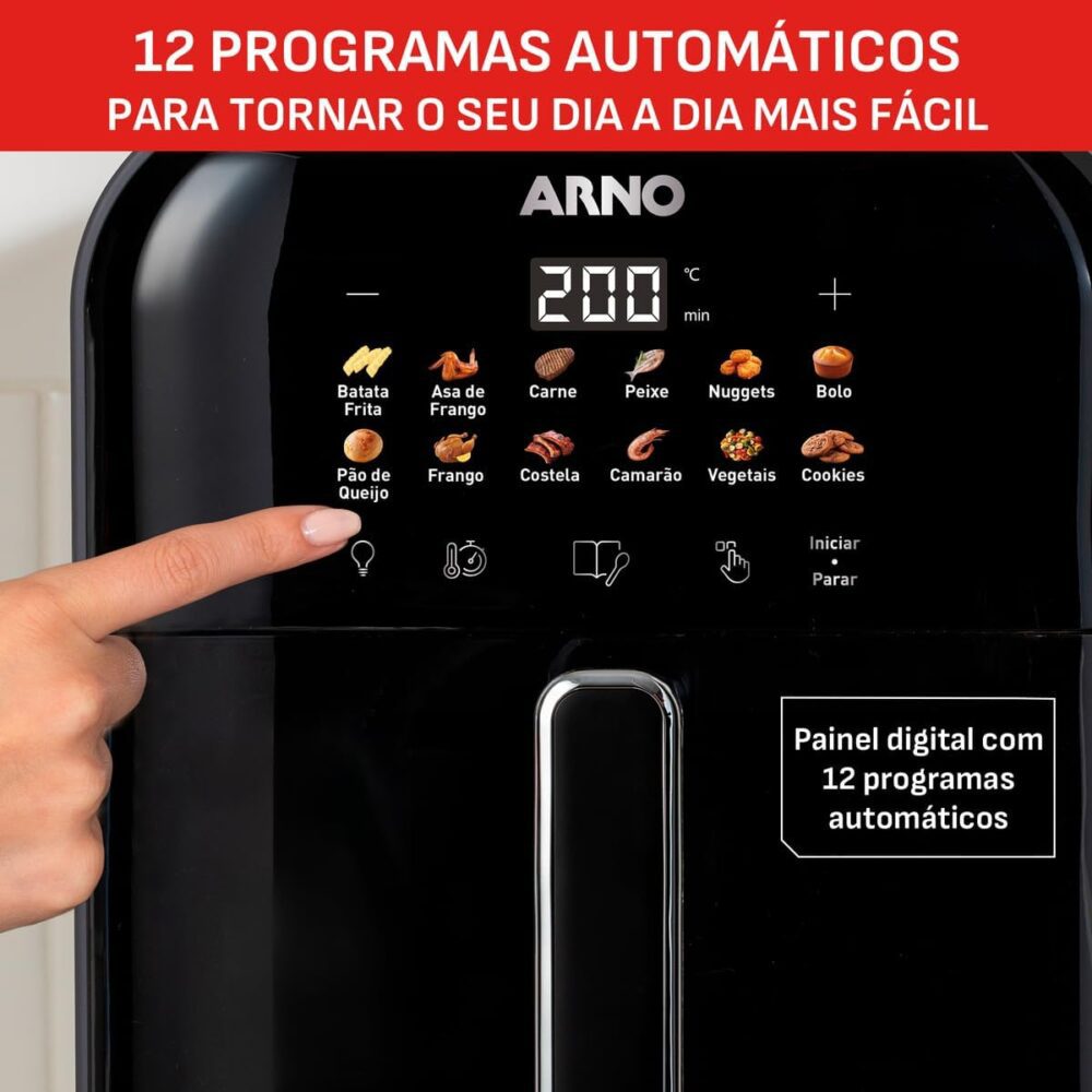 Fritadeira Sem Óleo Air Fryer Arno Easy Fry Turbo 6L AFI6, 1... | É bom mesmo? Descubra antes de comprar - Image 7