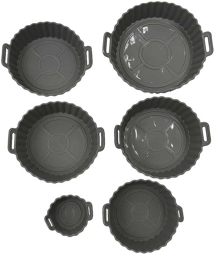 Kit com 6 Forros de Silicone para Air Fryer - Reutilizáveis,... | É bom mesmo? Descubra antes de comprar - Image 7
