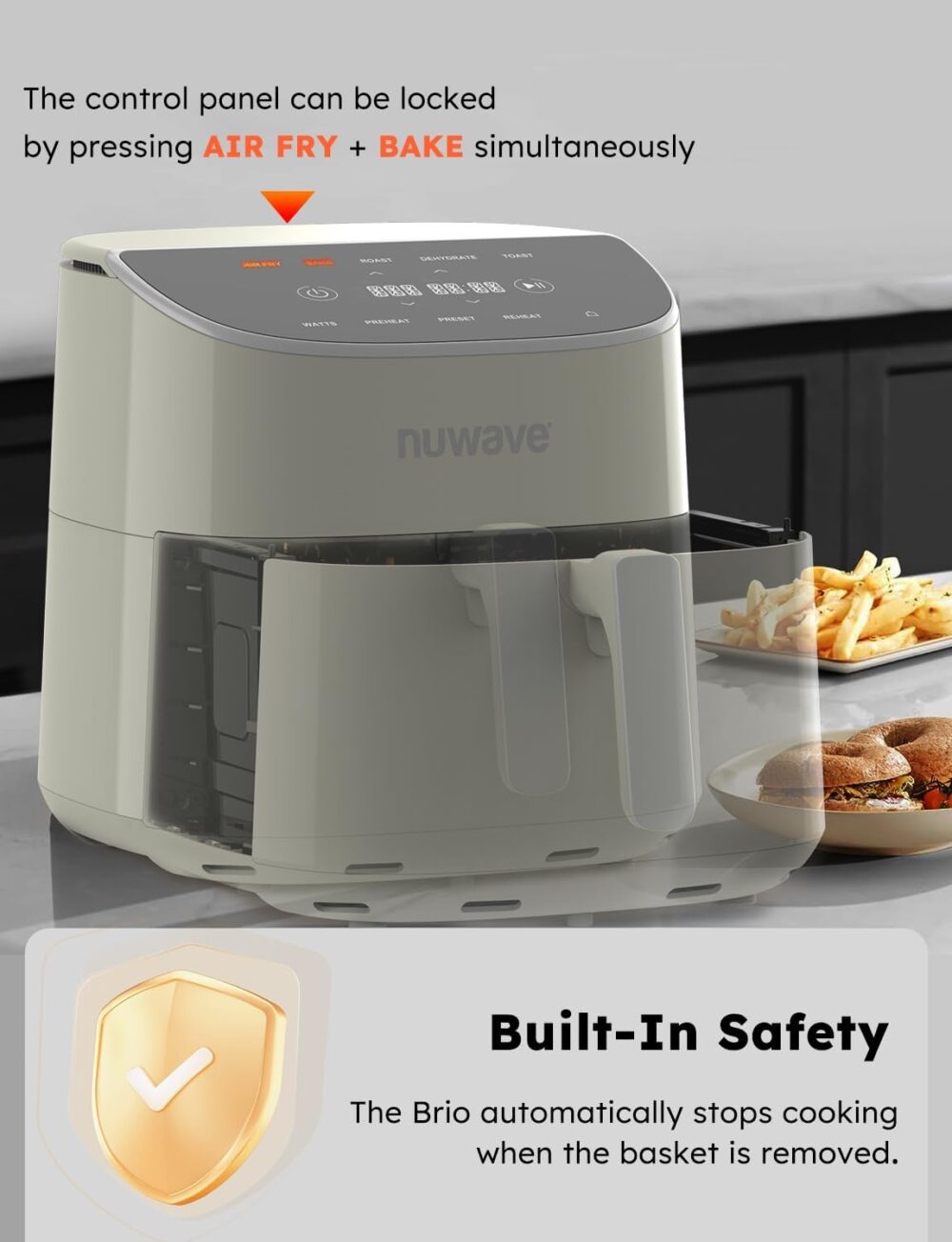 Nuwave Brio Plus Fritadeira a ar de 8 litros, sem PFAS, nova... | É bom mesmo? Descubra antes de comprar - Image 3