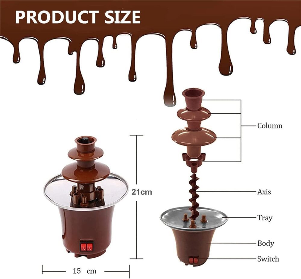 Fonte Fondue Chocolate, Mini Panela Fondue Chocolate Quente ... - Image 6