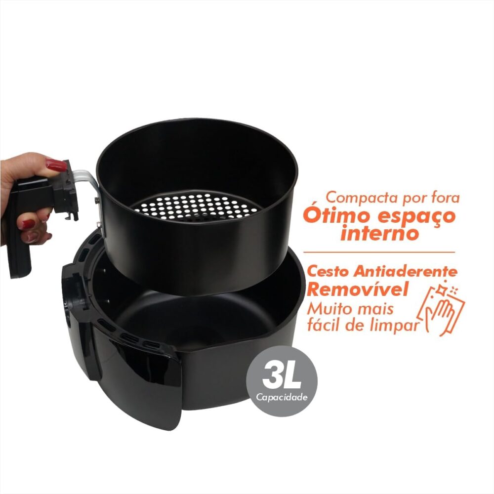 Fritadeira Air Fryer Tronos 1400W 3L - Preto - 220v | É bom mesmo? Descubra antes de comprar - Image 7