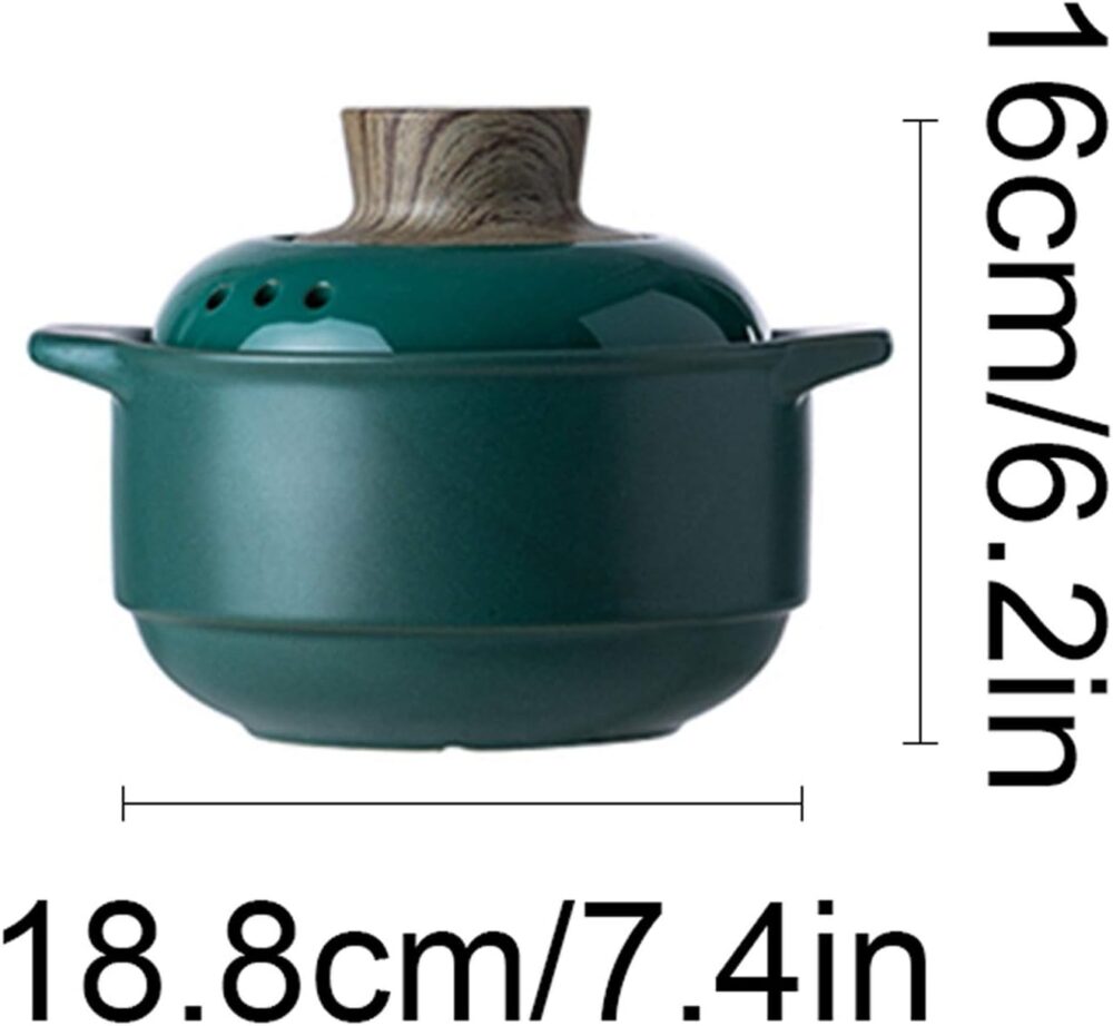 Panela de sopa com tampa Caçarola com tampa Panela de barro ... - Image 2