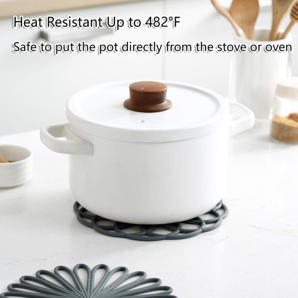 Conjunto de 3 tapetes de silicone para trivet - Almofadas qu... - Image 2