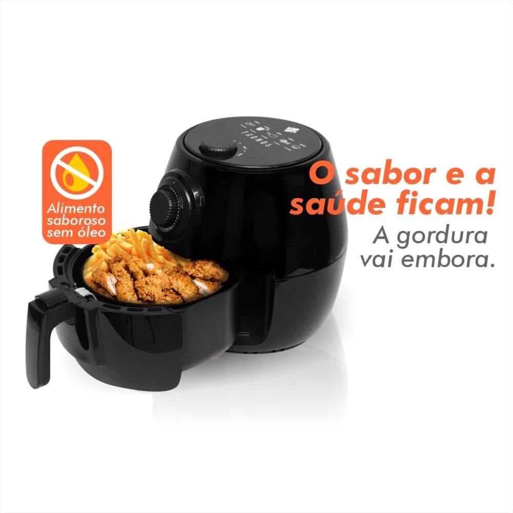Fritadeira Air Fryer Tronos 1400W 3L - Preto - 220v | É bom mesmo? Descubra antes de comprar - Image 6