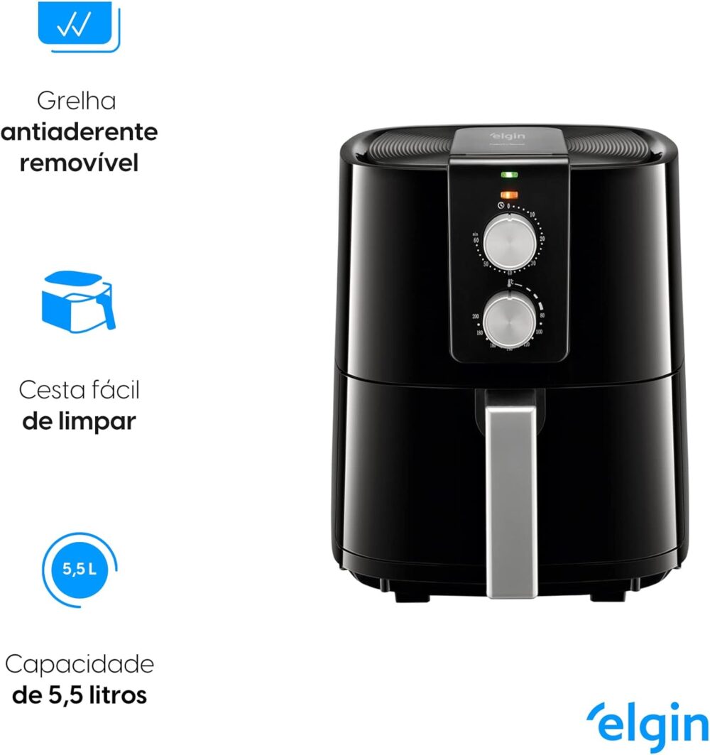 Fritadeira Elétrica Cuisine Fry Gourmet Elgin 5,5 Litros Pre... | É bom mesmo? Descubra antes de comprar - Image 7