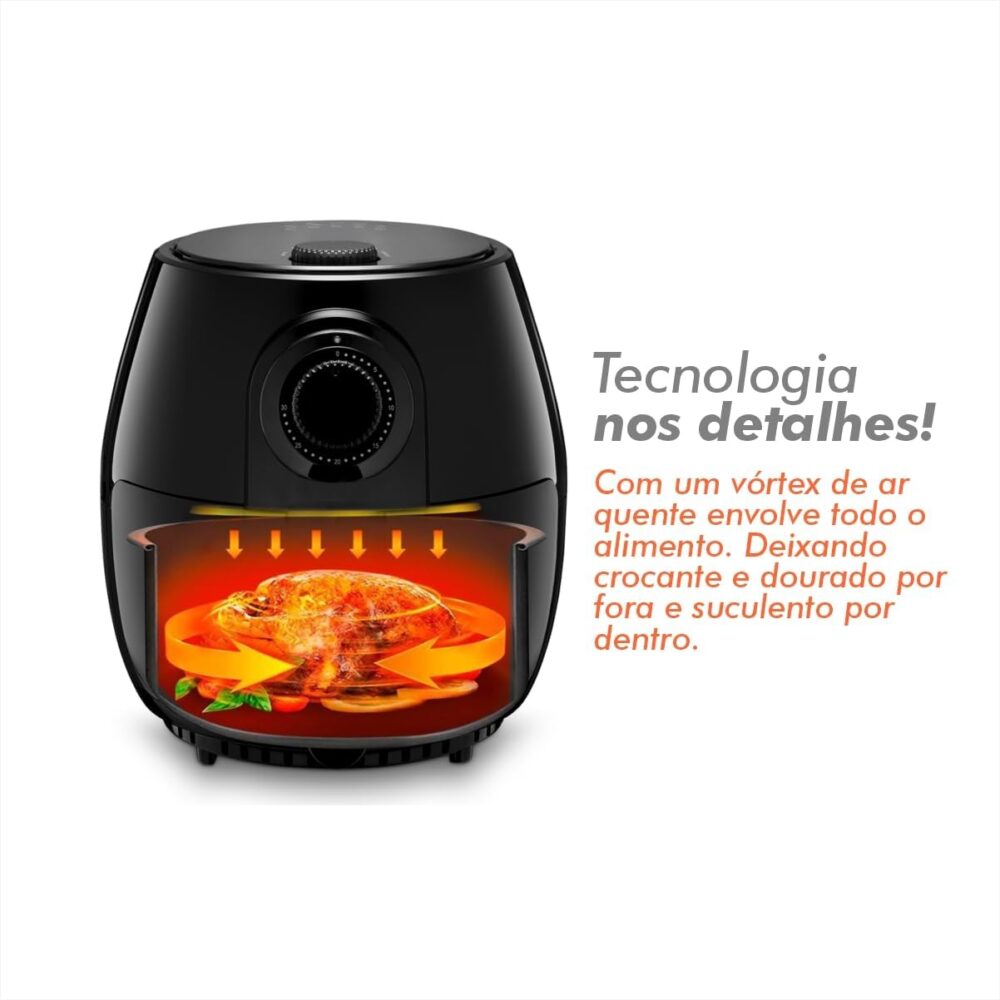 Fritadeira Air Fryer Tronos 1400W 3L - Preto - 220v | É bom mesmo? Descubra antes de comprar - Image 8