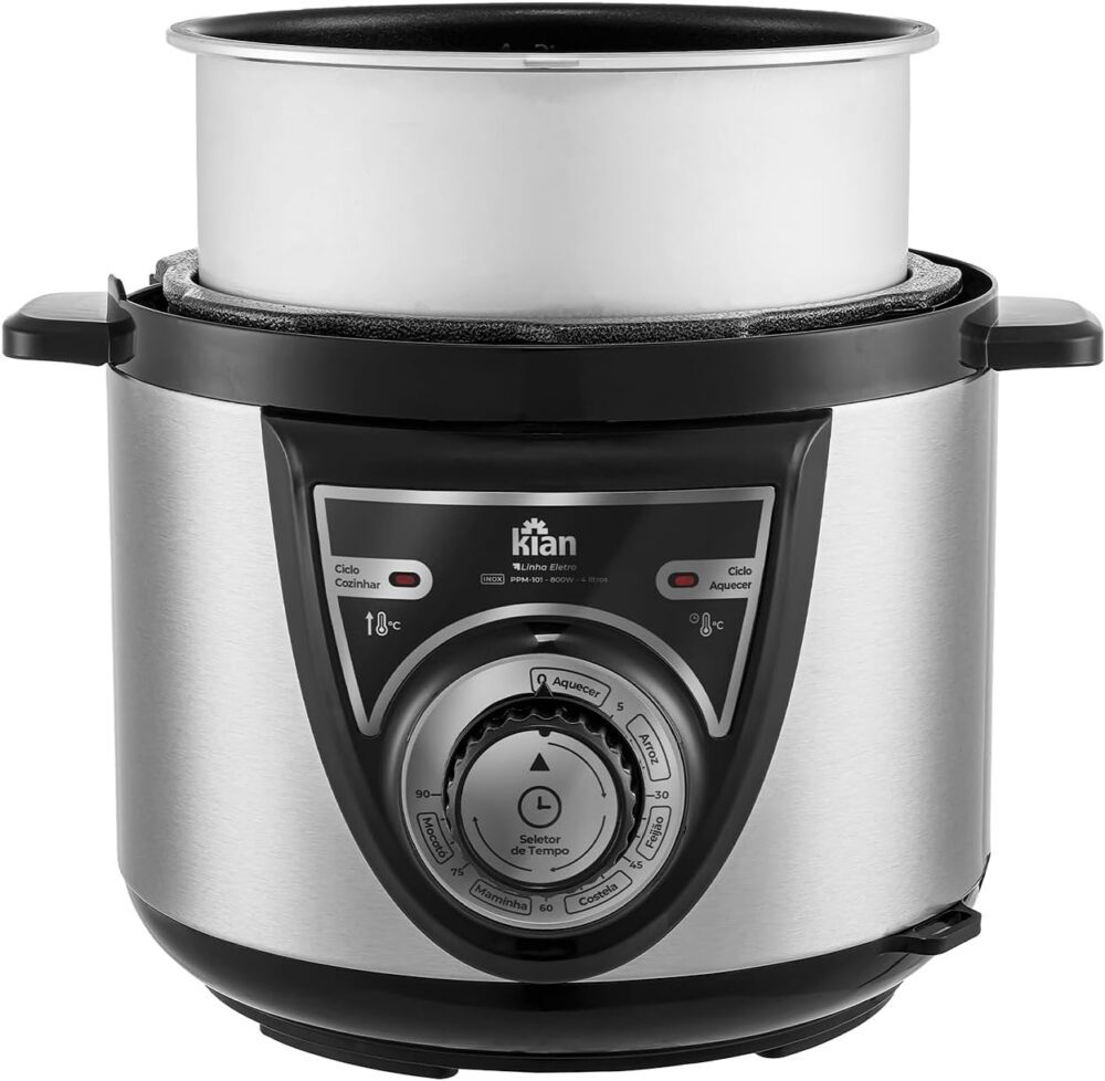 Kian - Panela de Pressão Mecânica 4 litros 220V Inox PPM-101 - Image 3