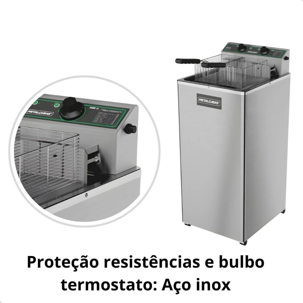 Fritadeira Elétrica Pedestal Zona Fria de Óleo FOE 15P 8000 ... | É bom mesmo? Descubra antes de comprar - Image 7