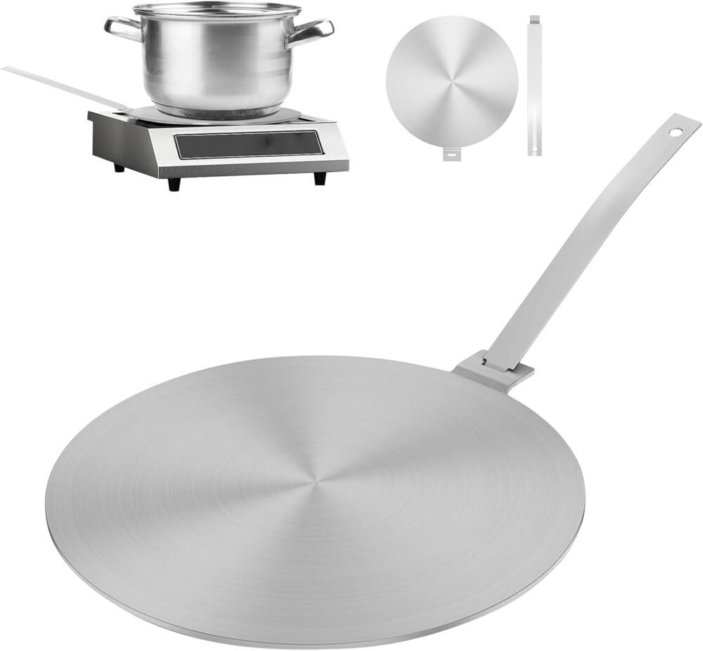Placa Difusora Universal Aço Inox para Panelas de Emalhe, Ba...