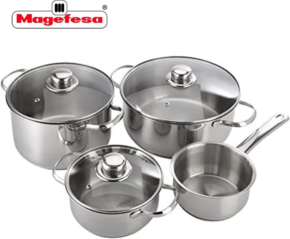 MAGEFESA ® Conjunto de panelas de aço inoxidável Dux de 7 pe... - Image 6