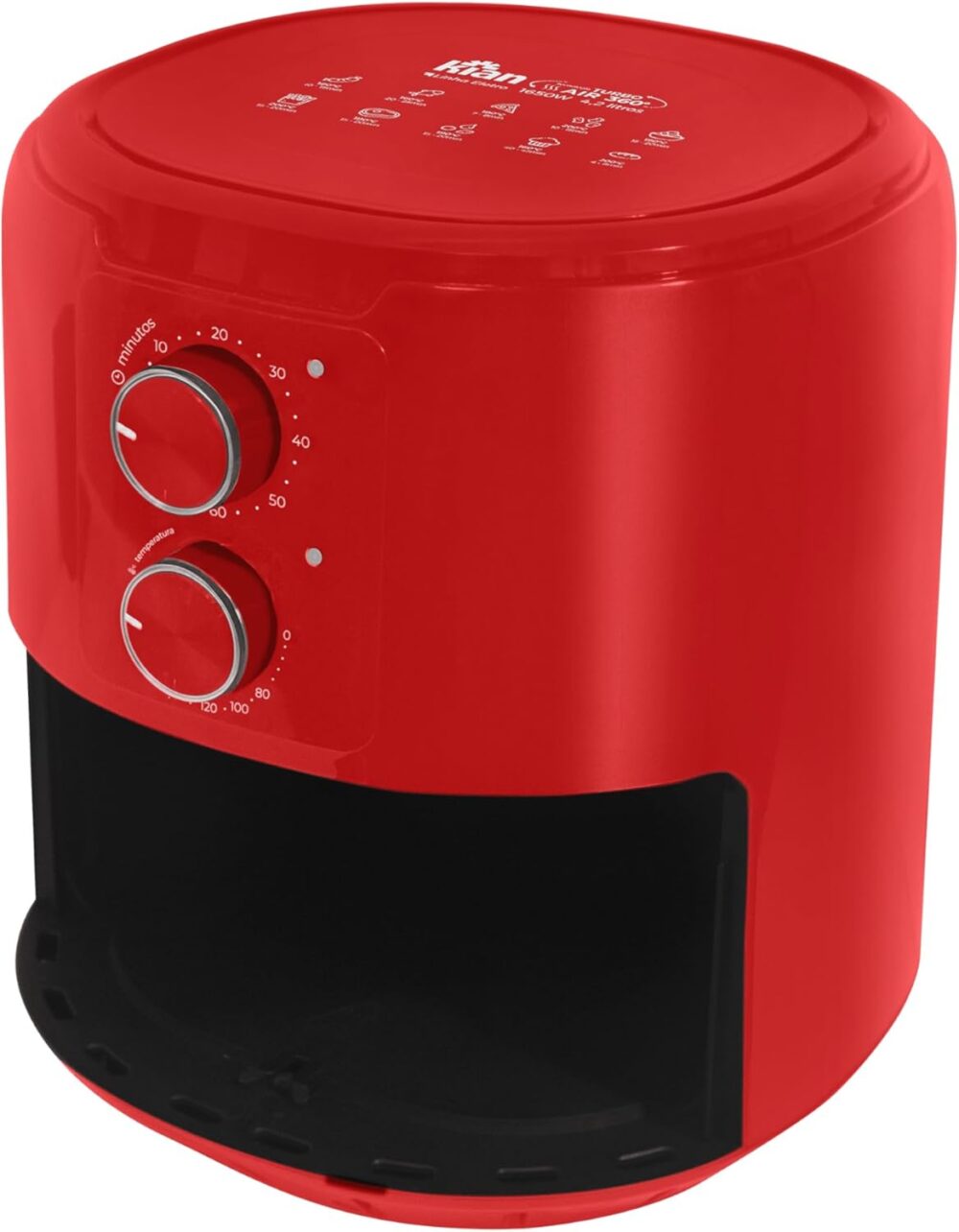 Air Fryer 4,2 litros 220V Vermelho 1650W AF-103 Kian | É bom mesmo? Descubra antes de comprar - Image 5
