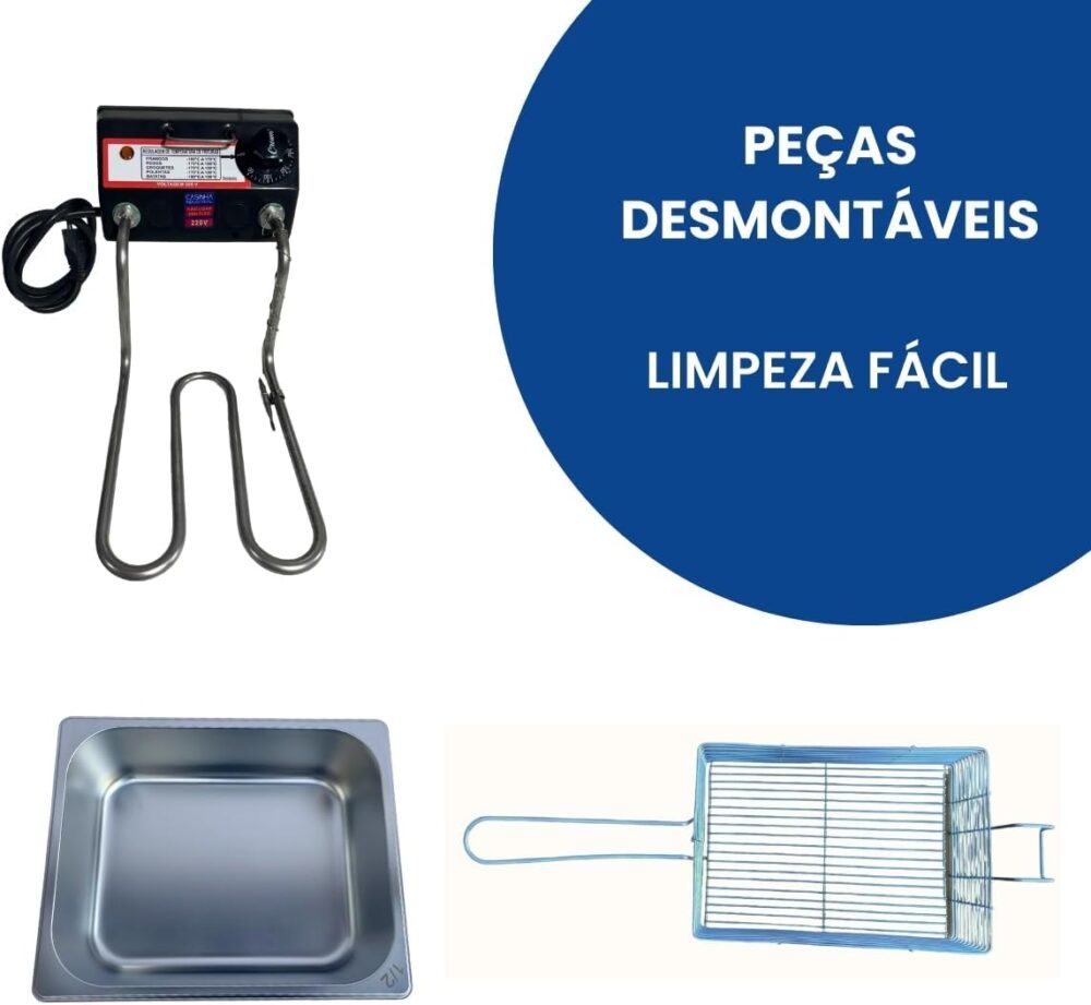 Fritadeira Elétrica Industrial Cuba 5L Econômica (110volts) | É bom mesmo? Descubra antes de comprar - Image 4