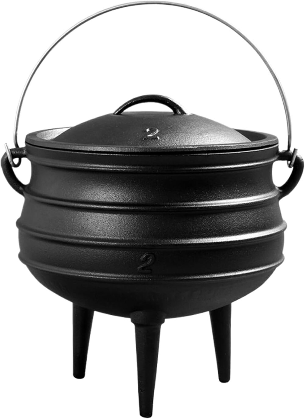 Caldeirão de ferro fundido 3L com tampa, alça e 3 pernas - P... - Image 9