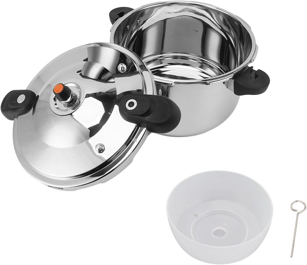 Luqeeg Panela de Pressão de Aço Inoxidável 80kpa, 1594 Onças... - Image 9