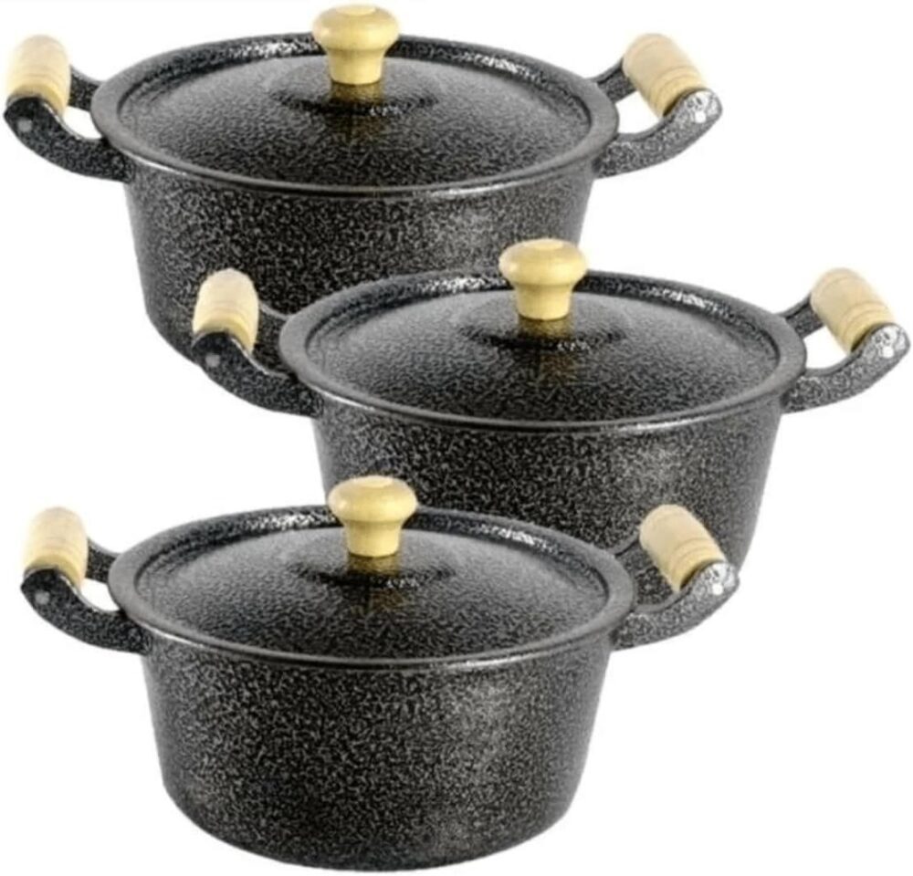 Jogo de 5 panelas de aluminio batido fundido N14 a N22 Canec... - Image 2