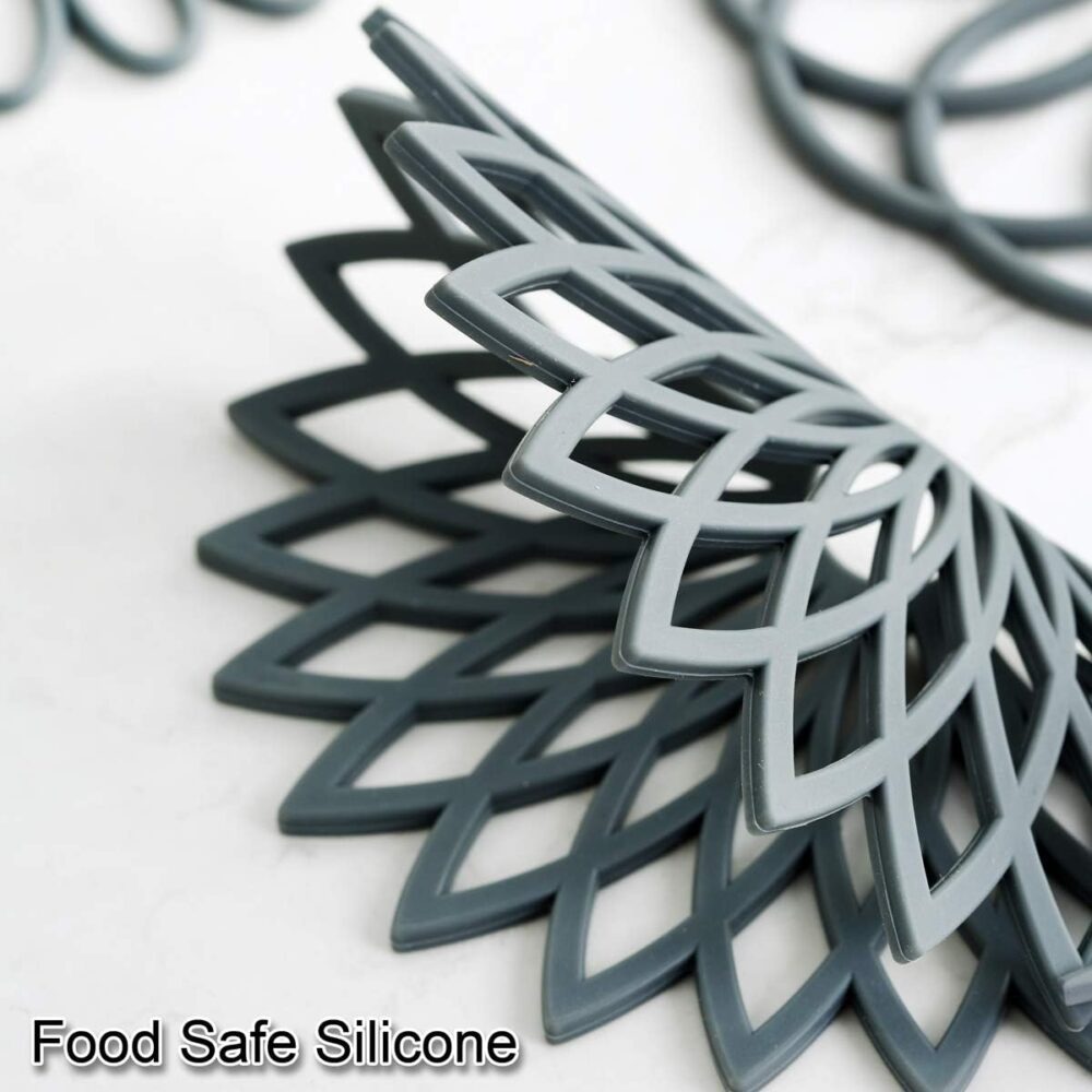 Conjunto de 3 tapetes de silicone para trivet - Almofadas qu... - Image 3