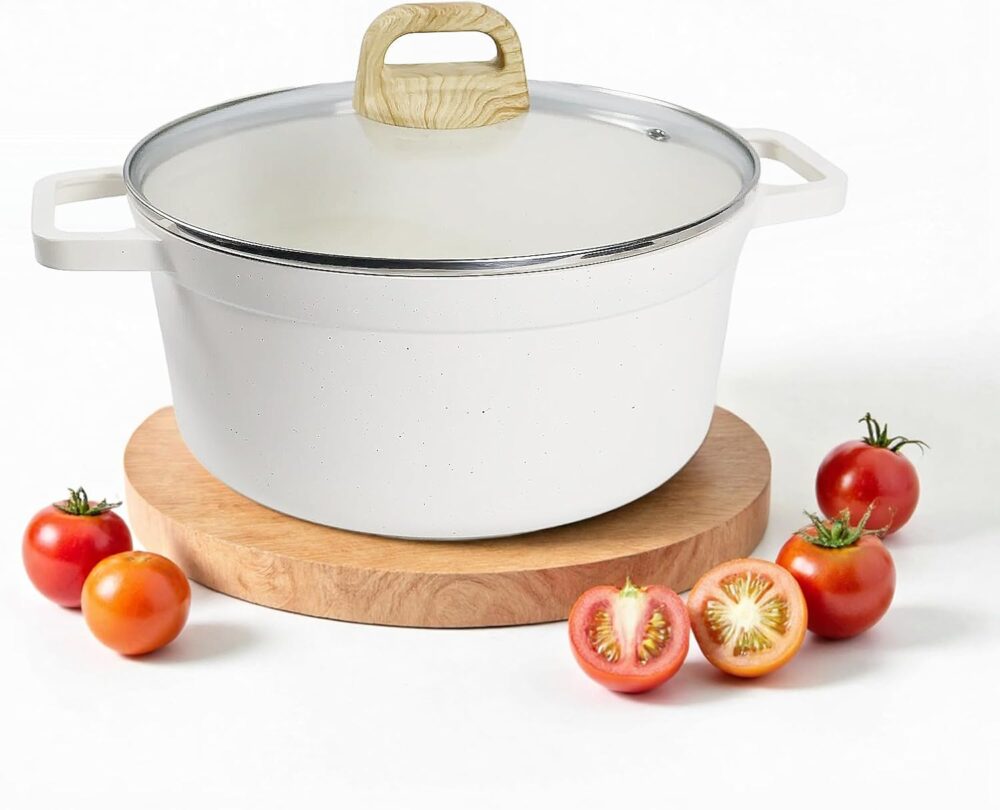 MATOUGUI Panela prática antiaderente para a cozinha, sem rev...