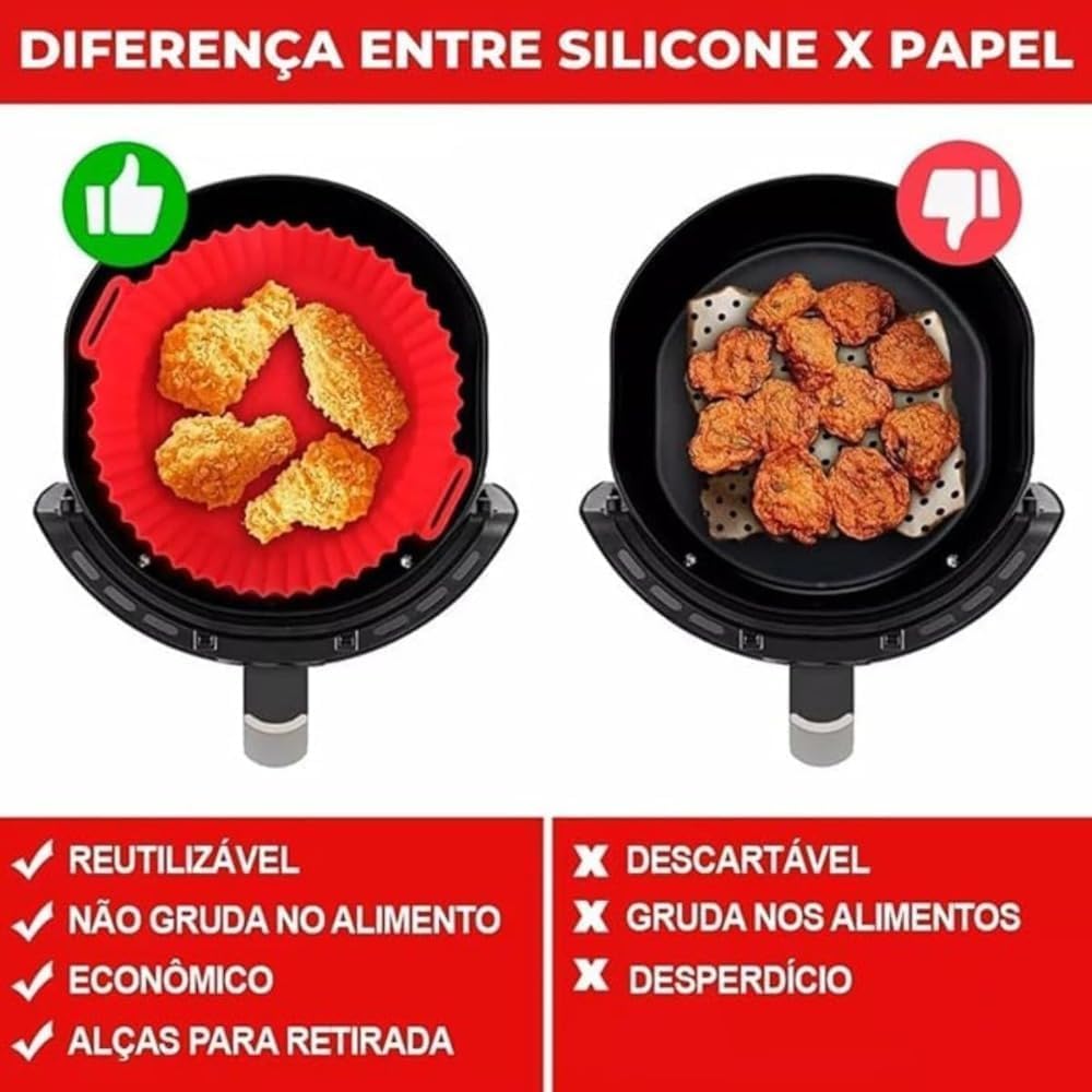 Kit com 6 Formas de Silicone Premium Antiaderente para Air F... | É bom mesmo? Descubra antes de comprar - Image 6