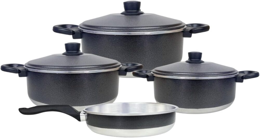 Kit Panelas de Alumínio com 3 Caçarolas e 1 Frigideira - Cab...