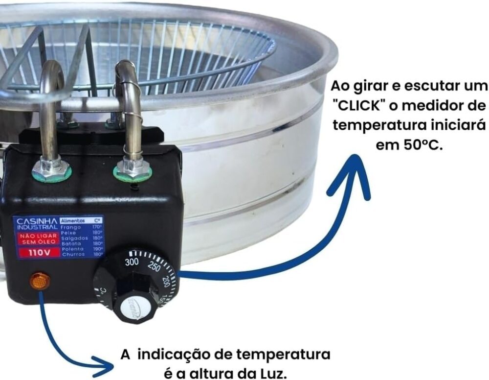 Kit Fritadeira Elétrica Industrial Tacho Redondo Inox 7 Litr... | É bom mesmo? Descubra antes de comprar - Image 5