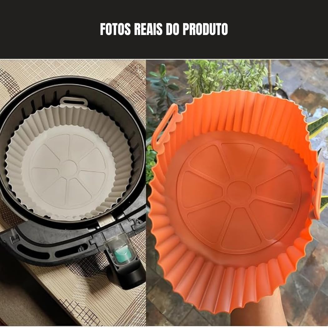 Kit 6 Formas Antiaderentes de Silicone para Air Fryer, Reuti... | É bom mesmo? Descubra antes de comprar - Image 5