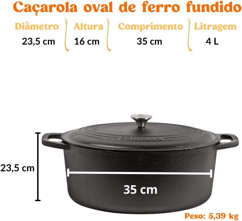 Caçarola Santana Oval 22,1 cm FS-34 M - Image 2