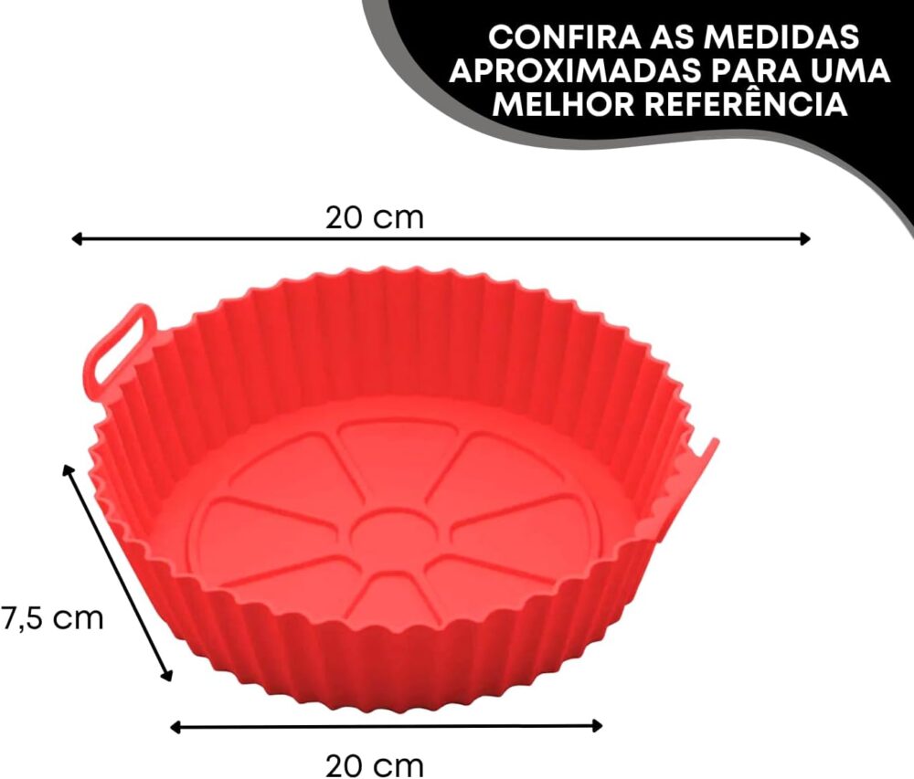 02 Forros Silicone Antiaderente para Air Fryer, Forma Silico... | É bom mesmo? Descubra antes de comprar - Image 5