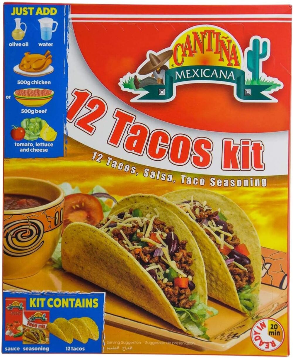 Cantina Mexicana - 12 Tacos - KIT Tacos, Molho e Tempero - I...