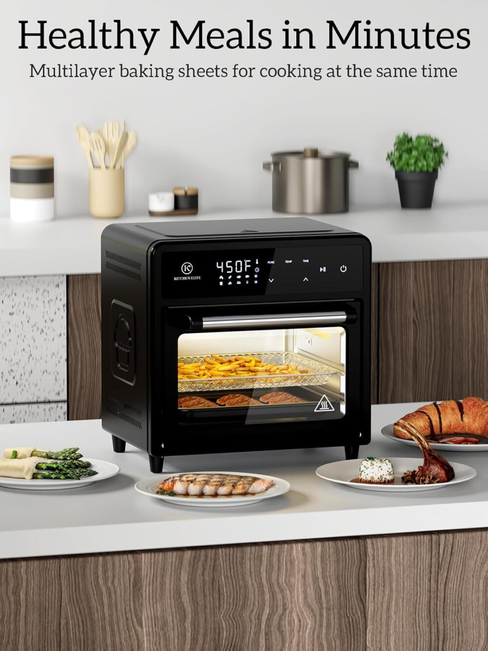 Kitchen Elite Combo de forno de fritadeira a ar 12 litros, 1... | É bom mesmo? Descubra antes de comprar - Image 4