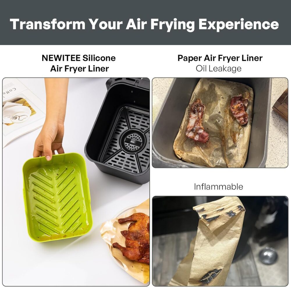 Forros de silicone Air Fryer 10QT para Ninja DZ550 - Fritade... | É bom mesmo? Descubra antes de comprar - Image 3