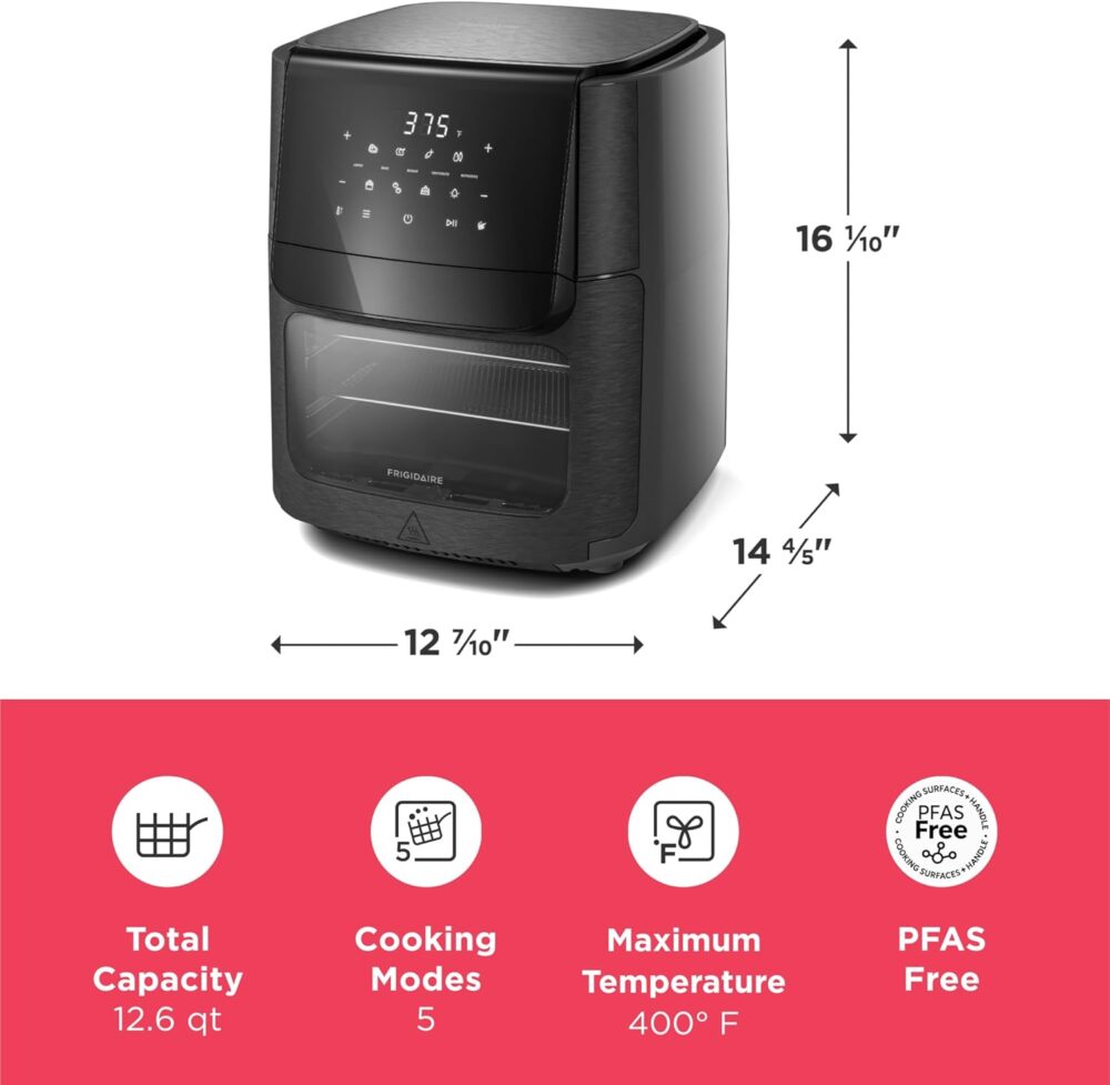Frigidaire Fritadeira a ar e forno 5 em 1 - 12,6 litros, 7 r... | É bom mesmo? Descubra antes de comprar - Image 4